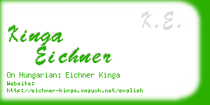 kinga eichner business card